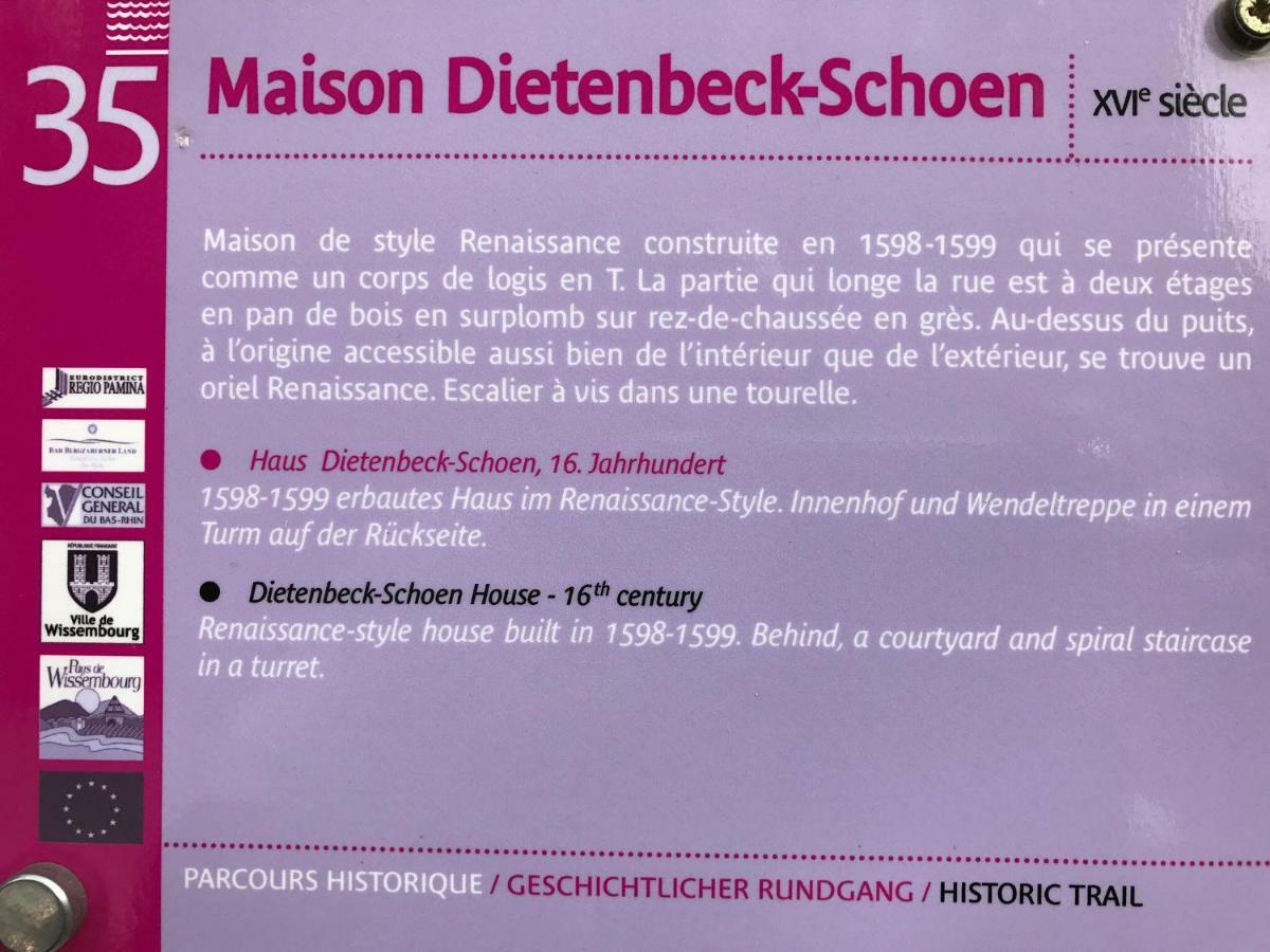 Maison Dietenbeck Wissembourg Exterior photo